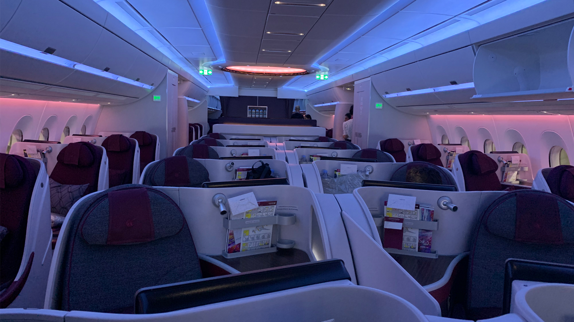 Flight Review - Qatar Airways Business Class A350 Philadelphia to Doha ...