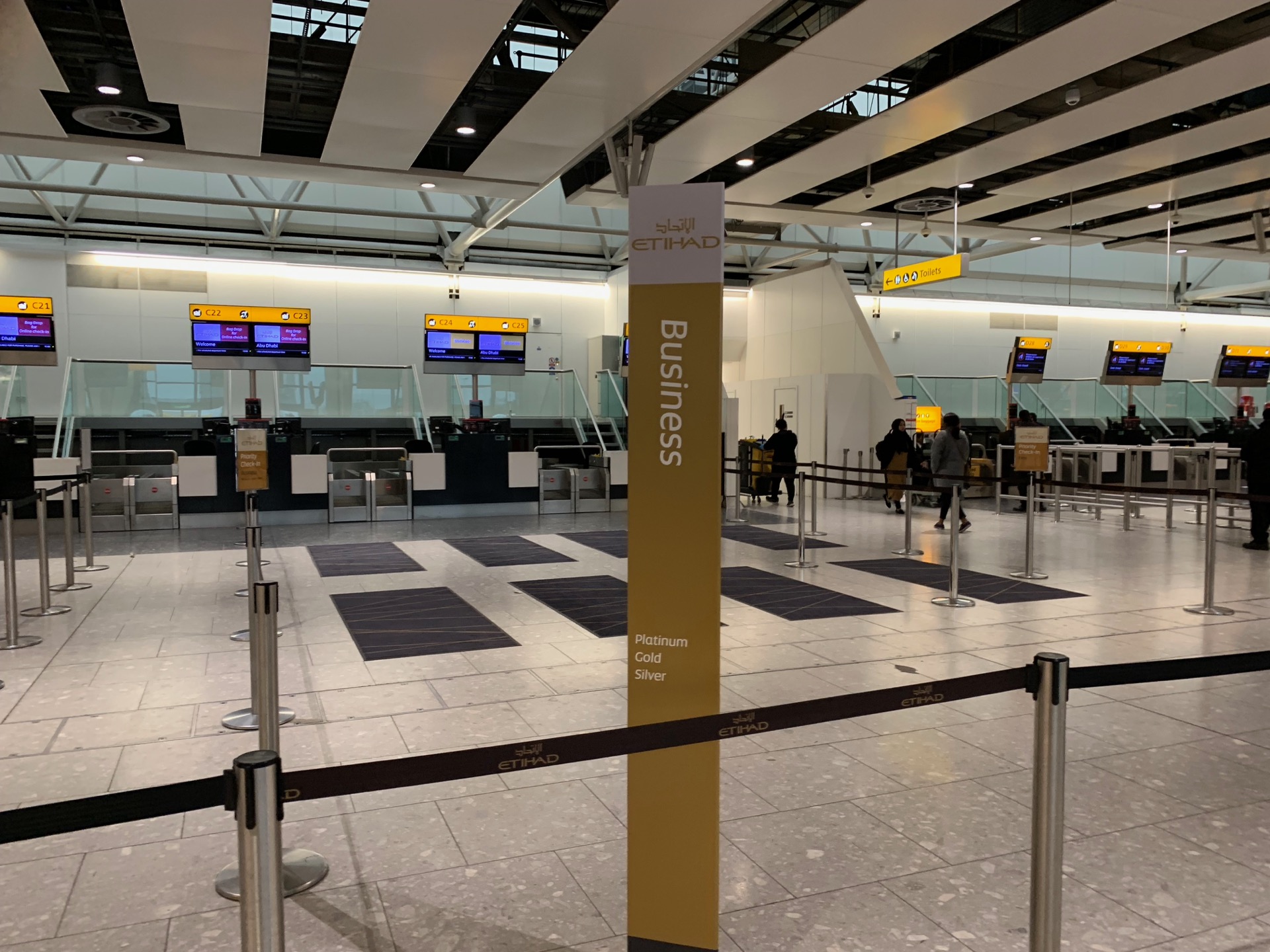 Business Class Check in Area
