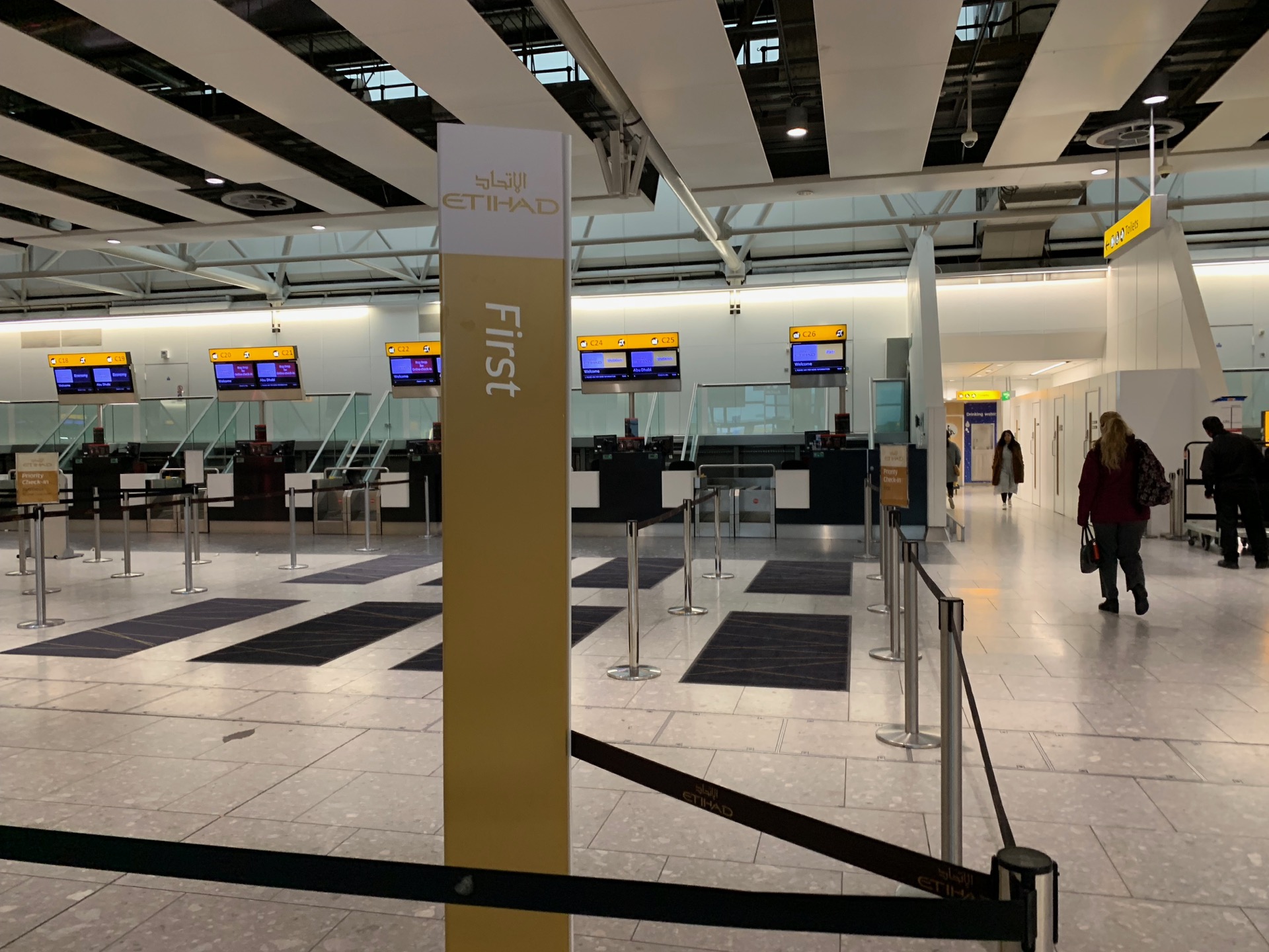 First Class Check in Area