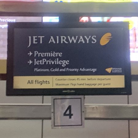 Premiere Check in Counter shared with Jet Privilege Platinum and Gold Members